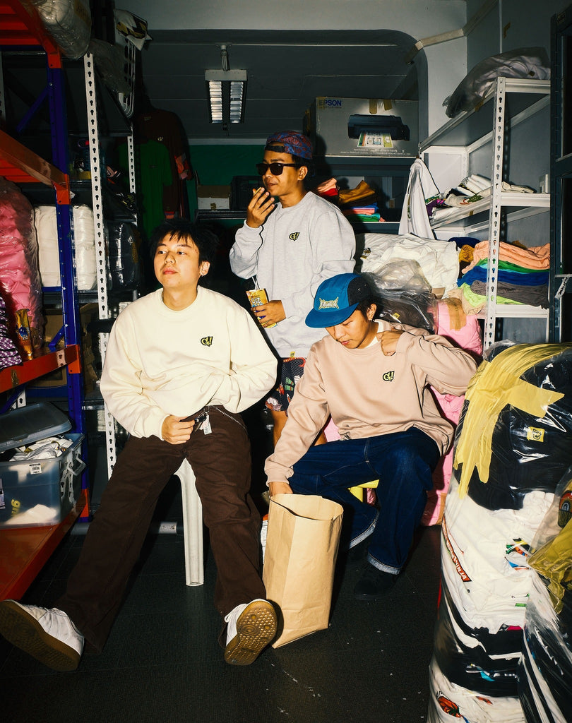 A warehouse hang with Toph, Mark, and Kevin.